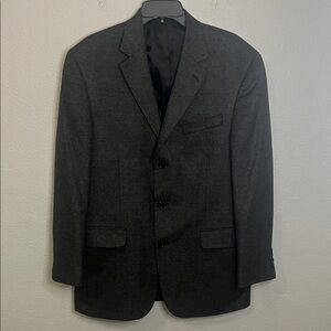 Stafford Black Houndstooth 3 Button Blazer Size 40R